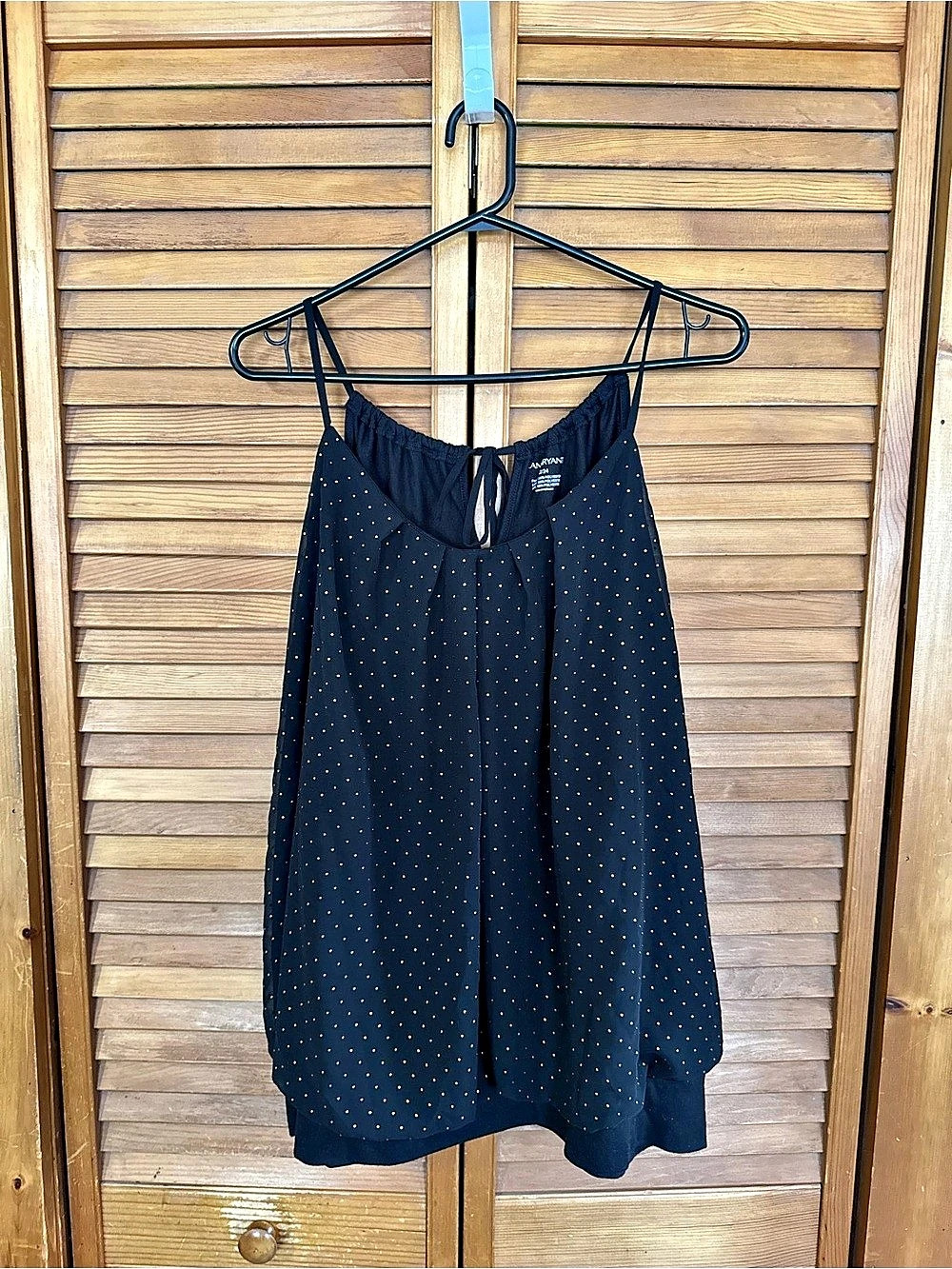 Lane Bryant Polka Dot Tank Top in Black & White Size 22/24
